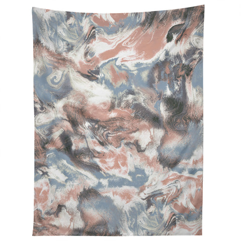 Jacqueline Maldonado Marble Mist Terra Cotta Blue Tapestry