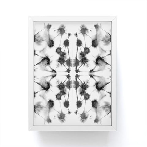 Jacqueline Maldonado Mirror Dye Black and White Framed Mini Art Print