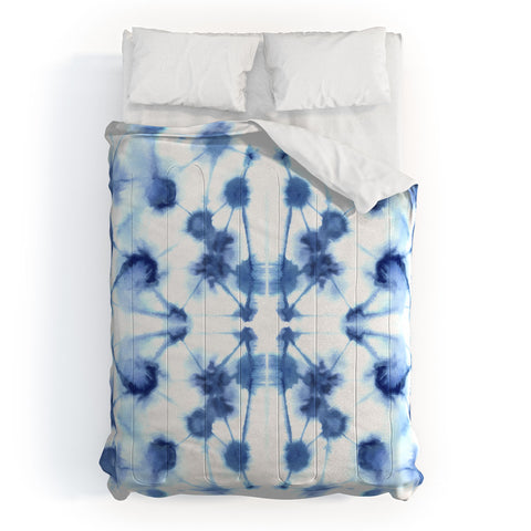 Jacqueline Maldonado Mirror Dye Blue Comforter