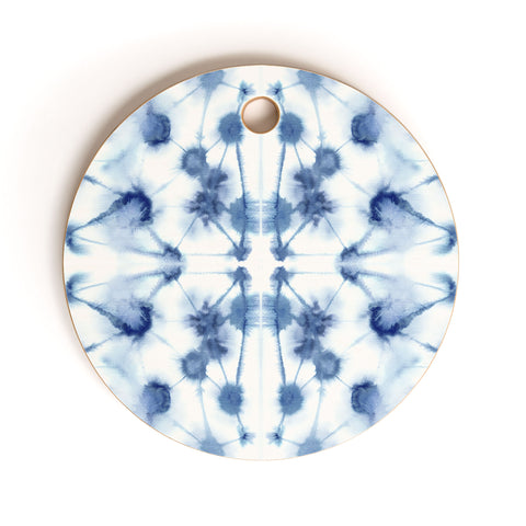 Jacqueline Maldonado Mirror Dye Blue Cutting Board Round