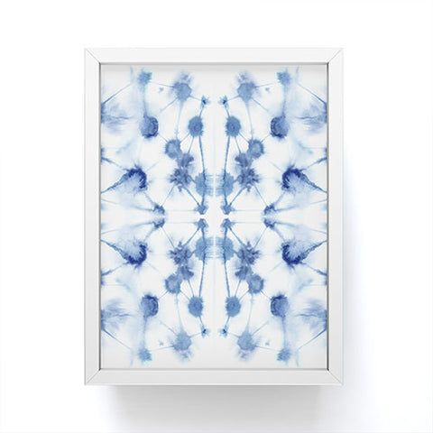 Jacqueline Maldonado Mirror Dye Blue Framed Mini Art Print