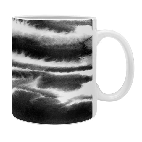 Jacqueline Maldonado Ombre Waves Black and White Coffee Mug