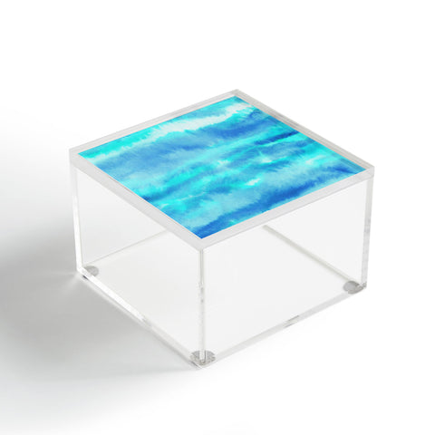 Jacqueline Maldonado Ombre Waves Blue Green Acrylic Box