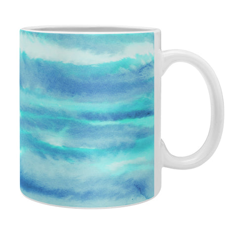 Jacqueline Maldonado Ombre Waves Blue Green Coffee Mug