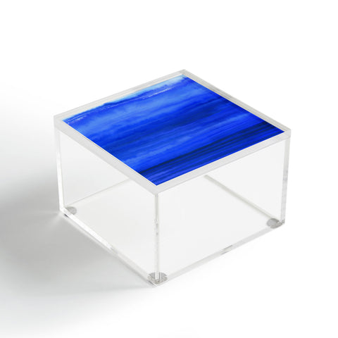 Jacqueline Maldonado Ombre Waves Blue Ocean Acrylic Box