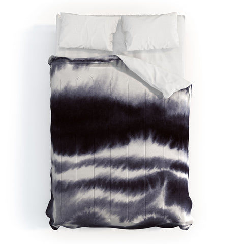 Jacqueline Maldonado Ombre Waves Cool Black Comforter