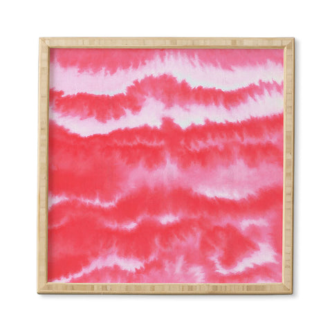 Jacqueline Maldonado Ombre Waves Coral Framed Wall Art