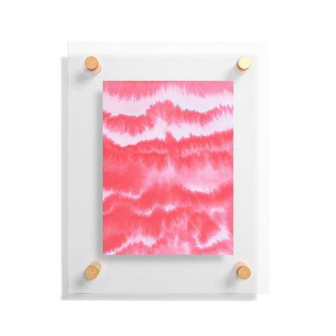 Jacqueline Maldonado Ombre Waves Coral Floating Acrylic Print