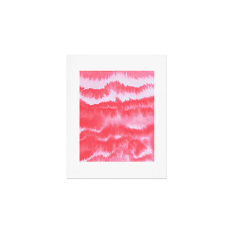 Jacqueline Maldonado Ombre Waves Coral Art Print