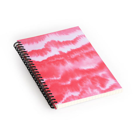 Jacqueline Maldonado Ombre Waves Coral Spiral Notebook