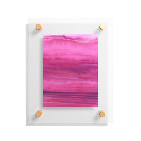 Jacqueline Maldonado Ombre Waves Sunset Floating Acrylic Print