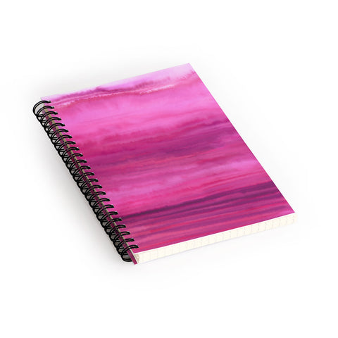 Jacqueline Maldonado Ombre Waves Sunset Spiral Notebook