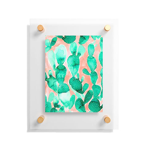 Jacqueline Maldonado Paddle Cactus Blush Floating Acrylic Print