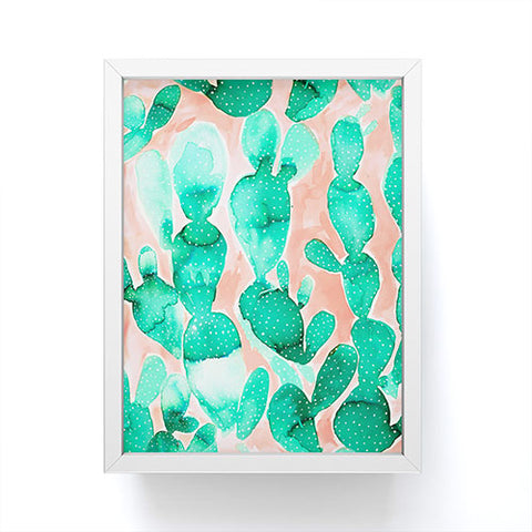 Jacqueline Maldonado Paddle Cactus Blush Framed Mini Art Print