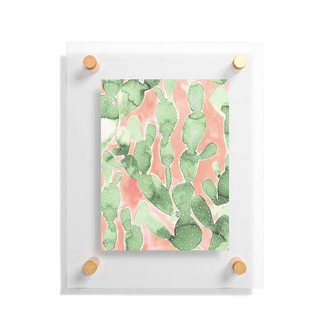 Jacqueline Maldonado Paddle Cactus Pale Green Floating Acrylic Print