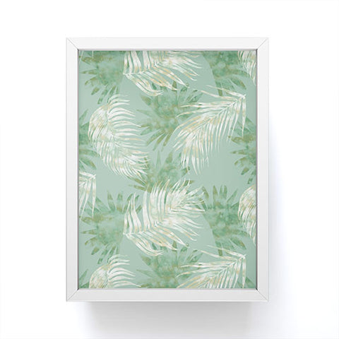 Jacqueline Maldonado Palms Overlay Green Framed Mini Art Print