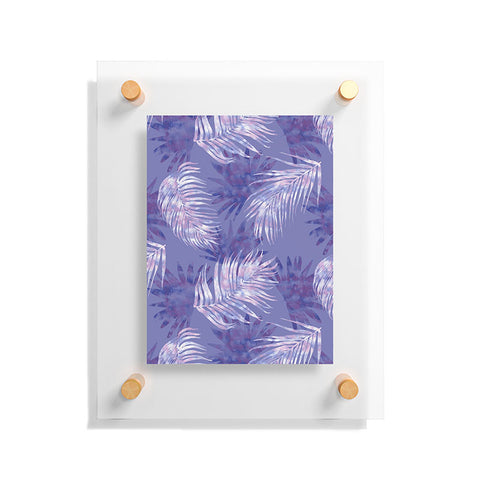 Jacqueline Maldonado Palms Overlay Purple Floating Acrylic Print