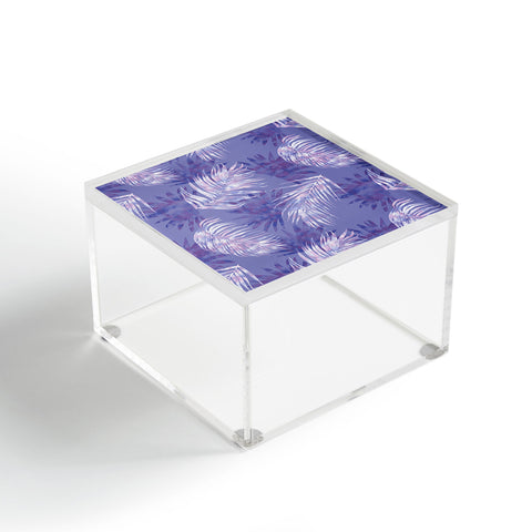 Jacqueline Maldonado Palms Overlay Purple Acrylic Box