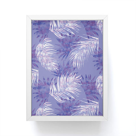 Jacqueline Maldonado Palms Overlay Purple Framed Mini Art Print