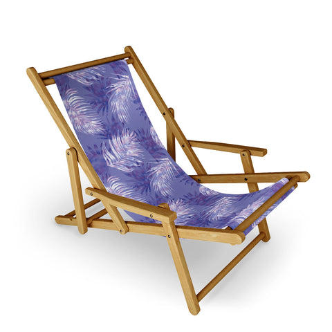 Jacqueline Maldonado Palms Overlay Purple Sling Chair