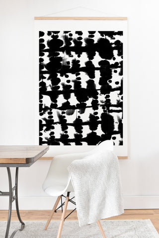 Jacqueline Maldonado Parallel Black and White Art Print And Hanger