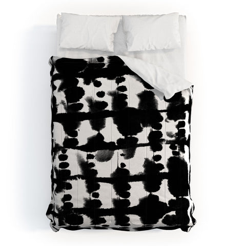 Jacqueline Maldonado Parallel Black and White Comforter