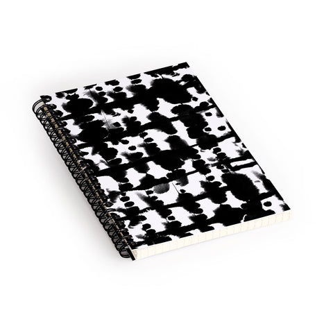 Jacqueline Maldonado Parallel Black and White Spiral Notebook
