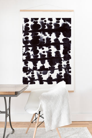 Jacqueline Maldonado Parallel Cool Black Art Print And Hanger