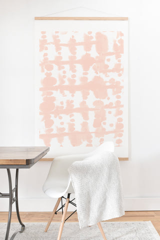 Jacqueline Maldonado Parallel Pale Peach Art Print And Hanger