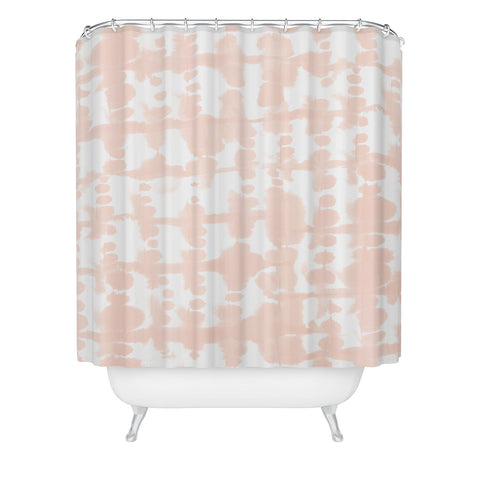 Jacqueline Maldonado Parallel Pale Peach Shower Curtain