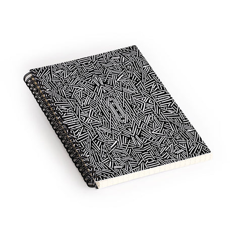 Jacqueline Maldonado Radiate Black White Spiral Notebook