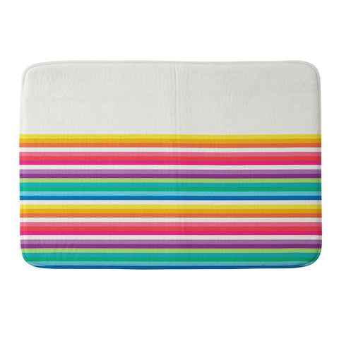 Jacqueline Maldonado Rainbow Stripe Memory Foam Bath Mat