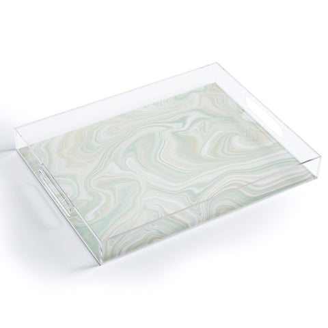 Jacqueline Maldonado Sand Sea Sky Marble Acrylic Tray