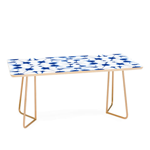 Jacqueline Maldonado Shibori Colorblock Blue Coffee Table