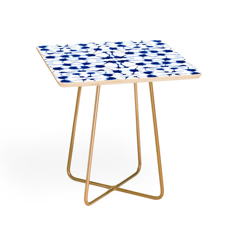 Jacqueline Maldonado Shibori Colorblock Blue Side Table