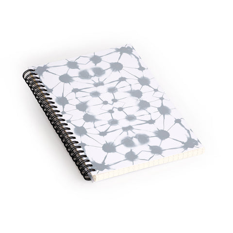 Jacqueline Maldonado Shibori Colorblock Grey Spiral Notebook