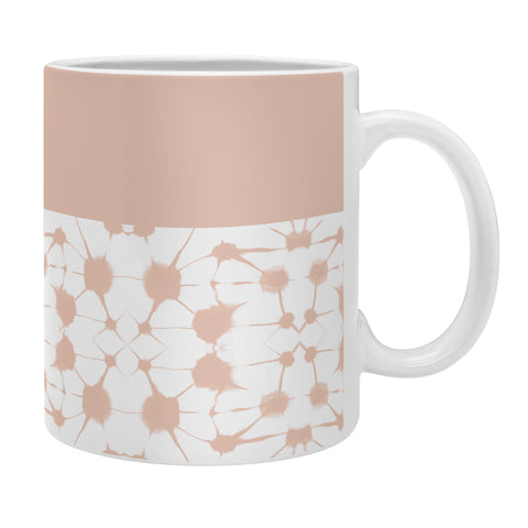 Jacqueline Maldonado Shibori Colorblock Nude Pink Coffee Mug