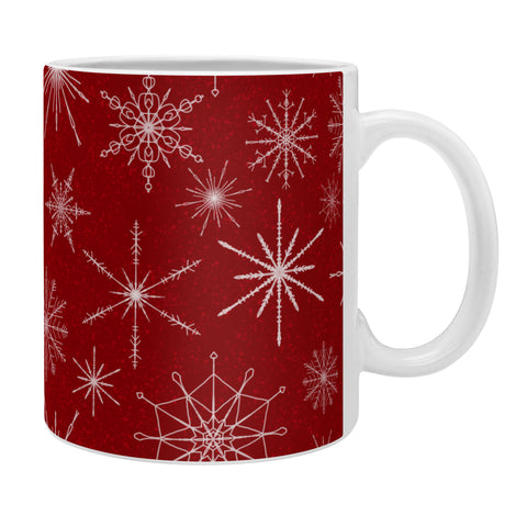 Jacqueline Maldonado Snowflakes Red Coffee Mug