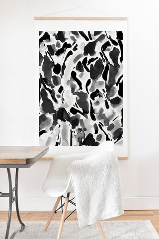 Jacqueline Maldonado Synthesis Black and White Art Print And Hanger