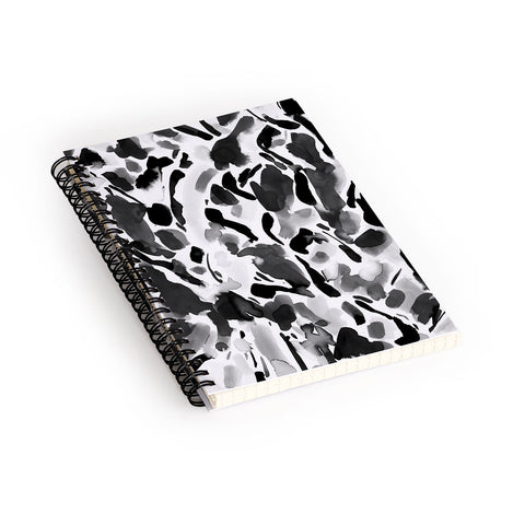 Jacqueline Maldonado Synthesis Black and White Spiral Notebook