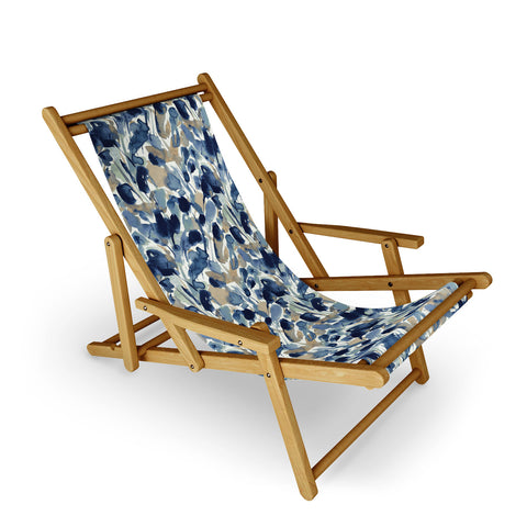 Jacqueline Maldonado Textural Abstract Watercolor Sling Chair