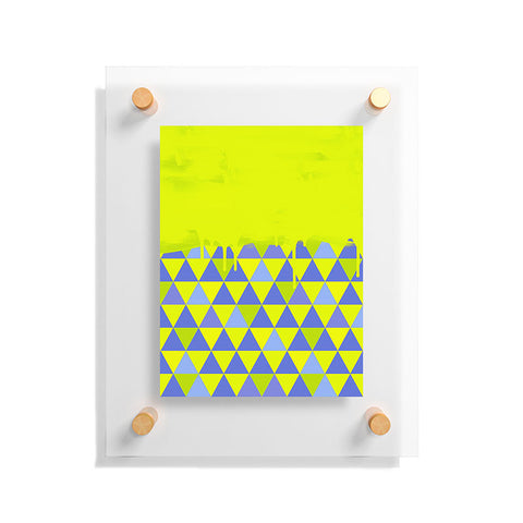 Jacqueline Maldonado Triangle Dip Lime Floating Acrylic Print