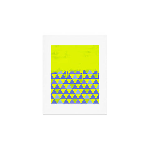 Jacqueline Maldonado Triangle Dip Lime Art Print