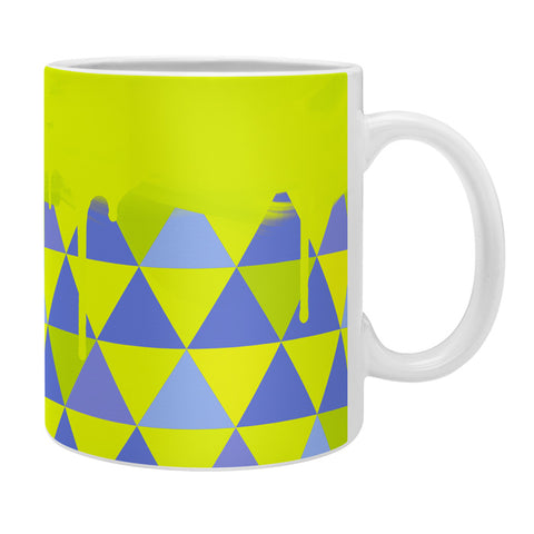 Jacqueline Maldonado Triangle Dip Lime Coffee Mug