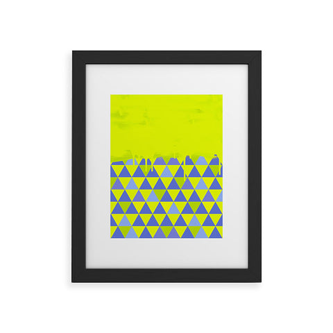 Jacqueline Maldonado Triangle Dip Lime Framed Art Print