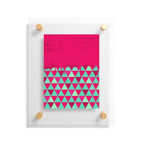Jacqueline Maldonado Triangle Dip Pink Floating Acrylic Print