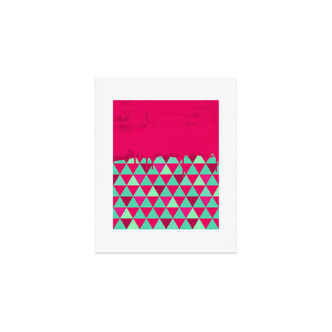Jacqueline Maldonado Triangle Dip Pink Art Print