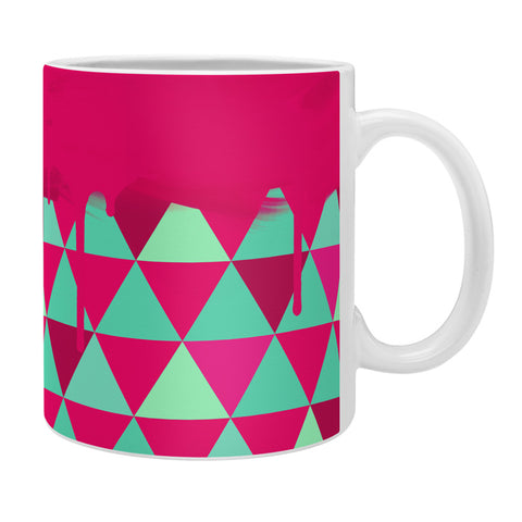 Jacqueline Maldonado Triangle Dip Pink Coffee Mug