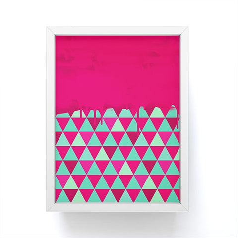 Jacqueline Maldonado Triangle Dip Pink Framed Mini Art Print