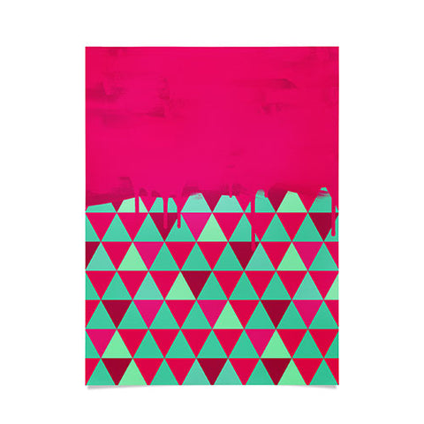 Jacqueline Maldonado Triangle Dip Pink Poster